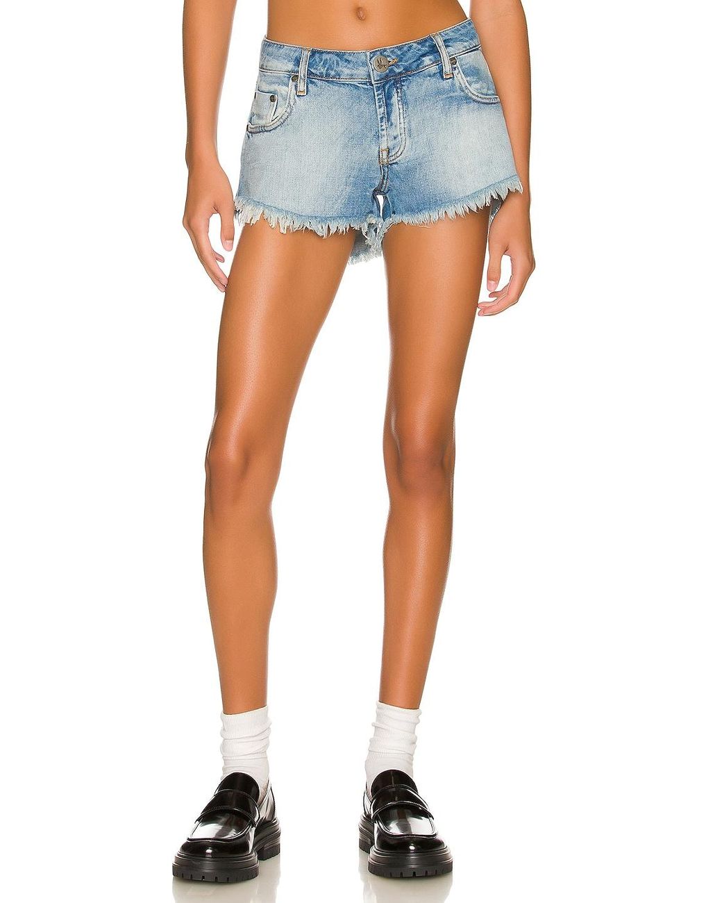 One Teaspoon Dukes Low Waist Mini Denim 