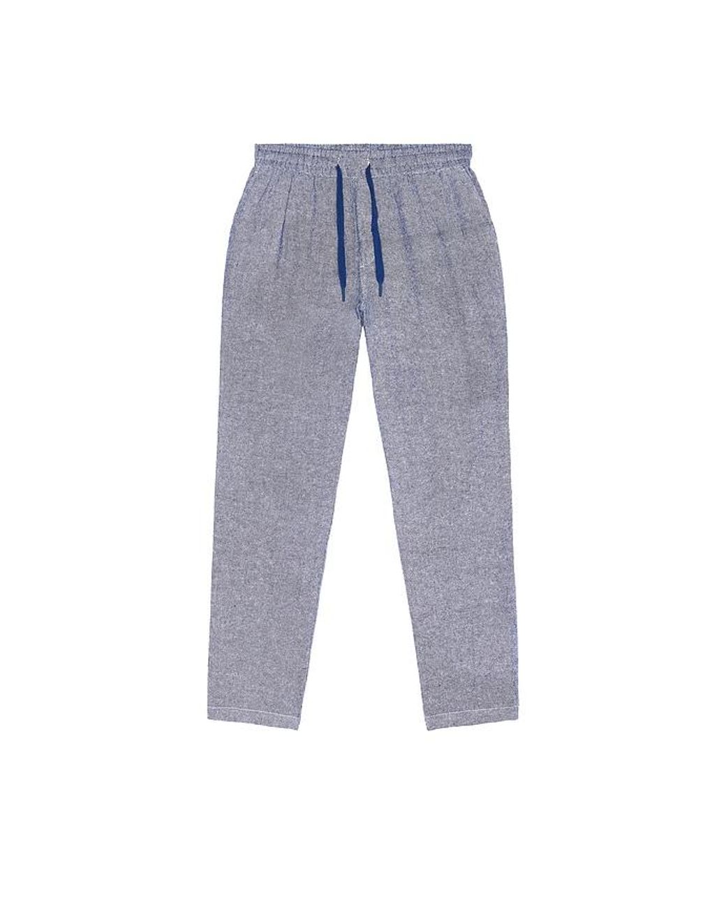 Vintage Summer Blue Linen Pants for men
