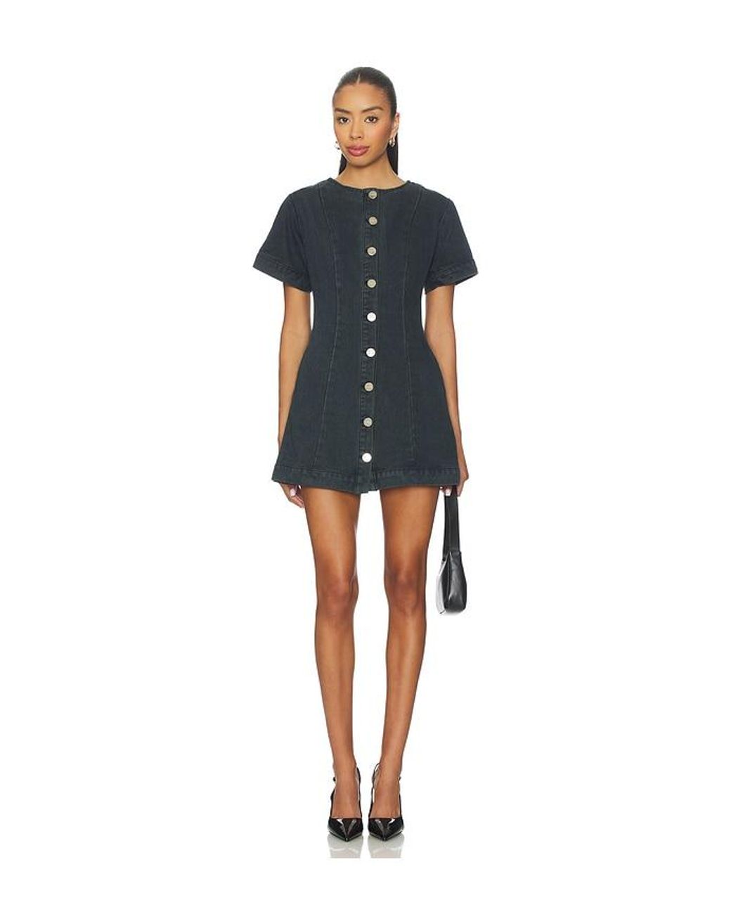 SNDY'S Blue Tilla Denim Mini Dress