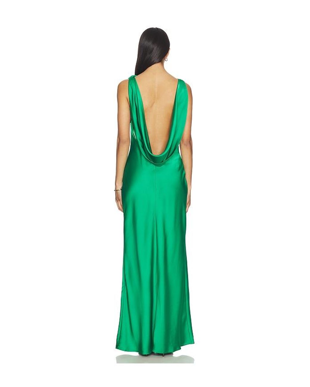 Runaway the Label Green Zurina Low Back Maxi Dress