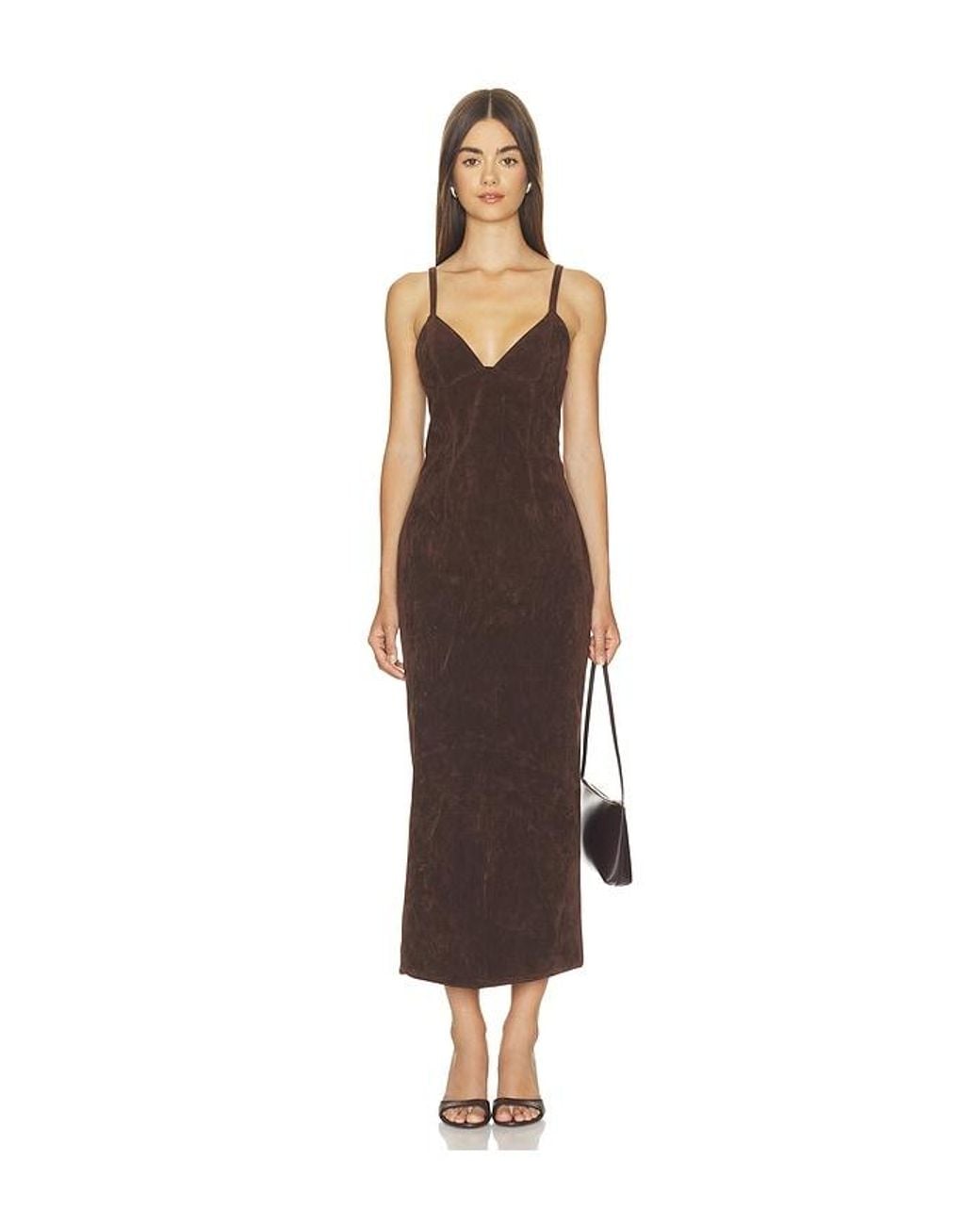 Bardot Multicolor Estine Faux Suede Midi Dress
