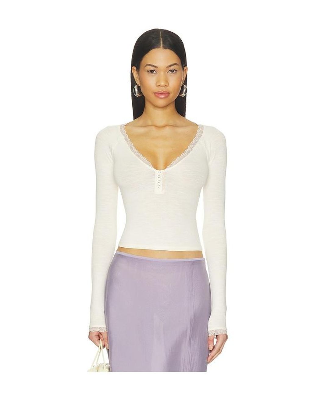 Free People White A Little Bit Layering Cami