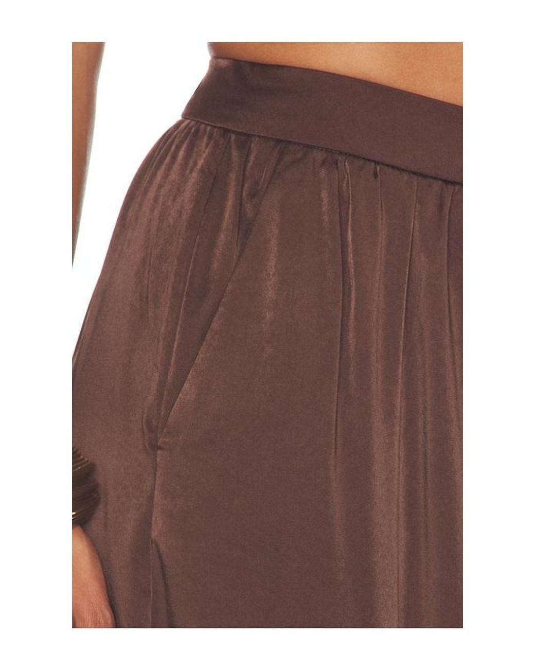Bardot Brown Nikola Satin Balloon Pant