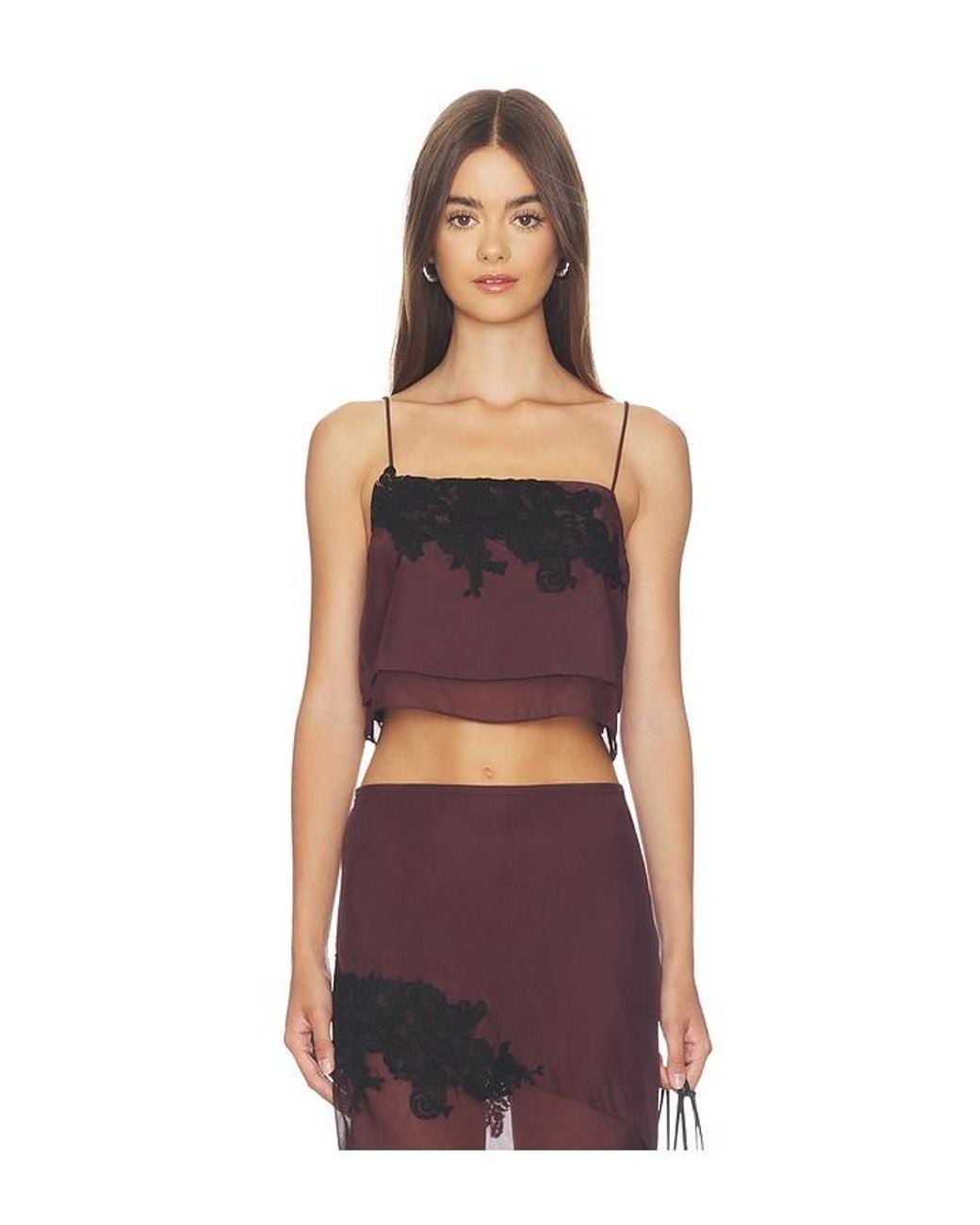 Sir Red Noria Cropped Cami Top