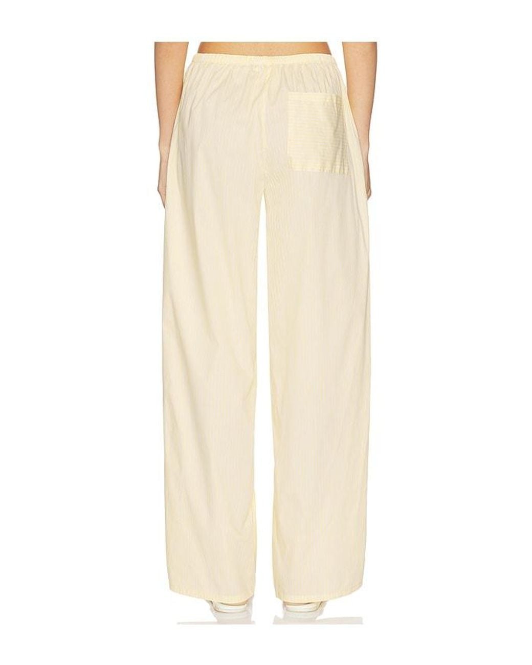 GOOD AMERICAN Natural Poplin Pull On Pants