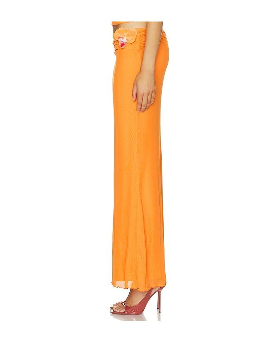 MORE TO COME Orange Yanisha Maxi Skirt