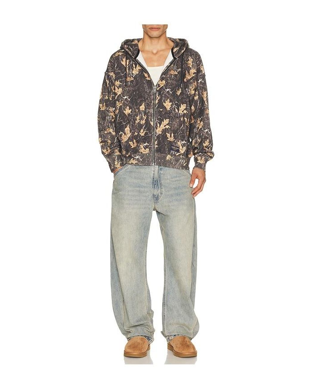 Guess Multicolor Zip Up Hoodie for men