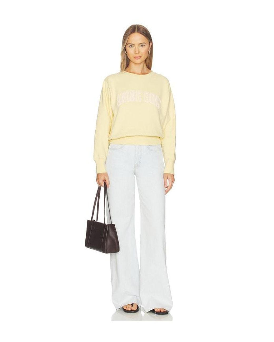 Anine Bing White Lewis Jeans