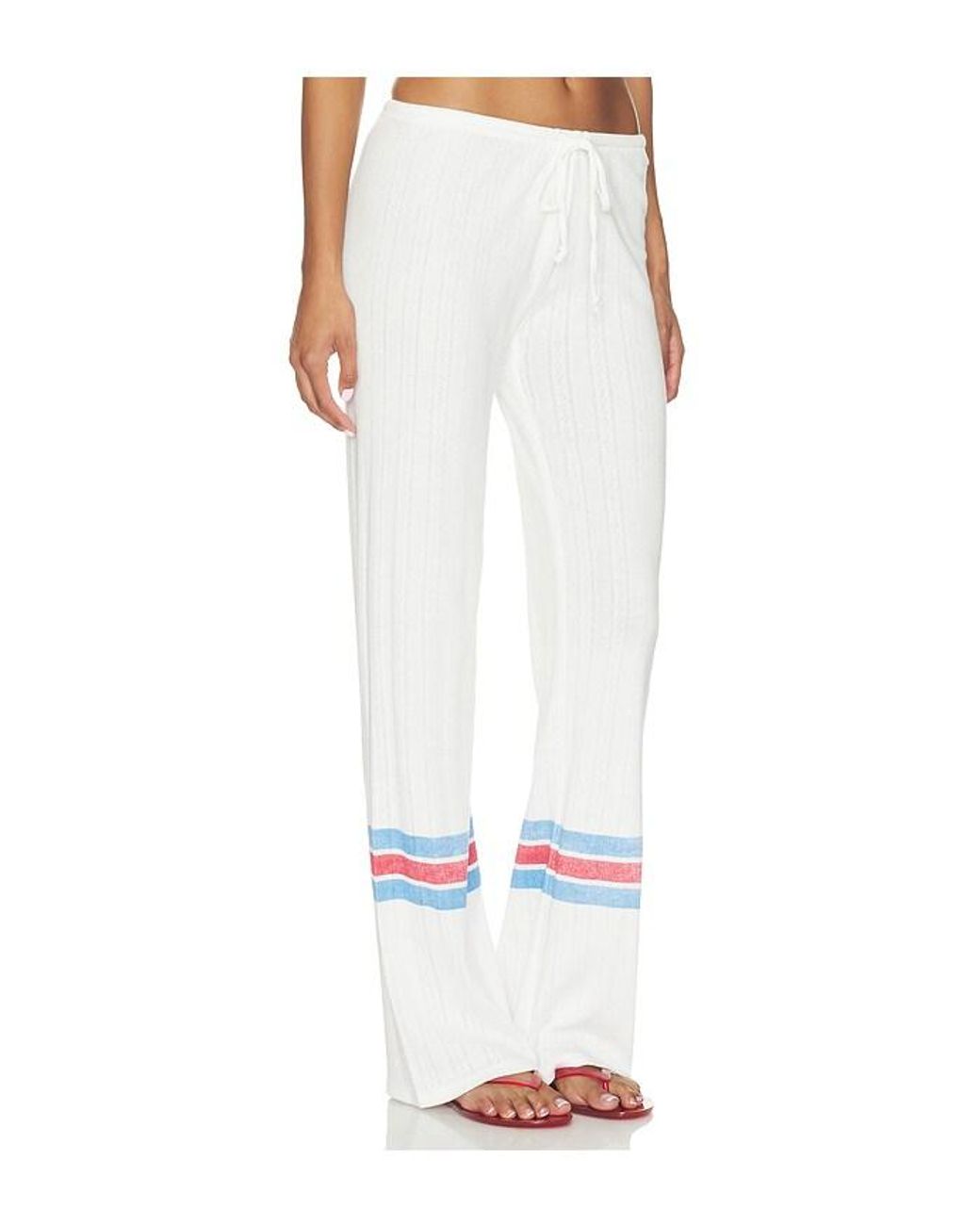 Frankie's Bikinis White Class Act Pointelle Pant