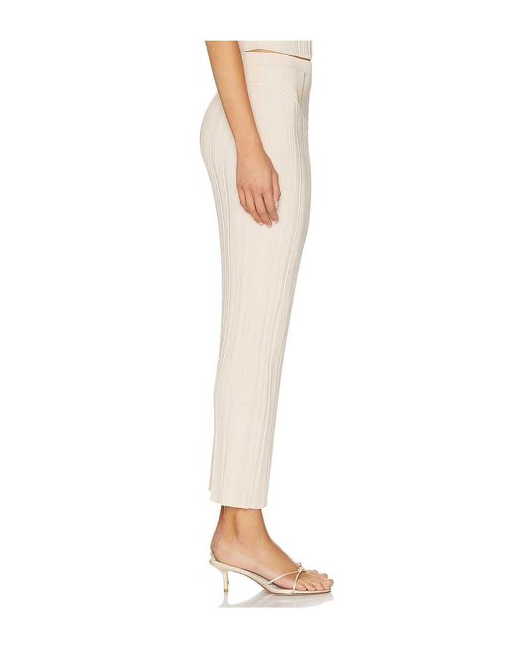 Fleur du Mal White Three Way Rib Skirt