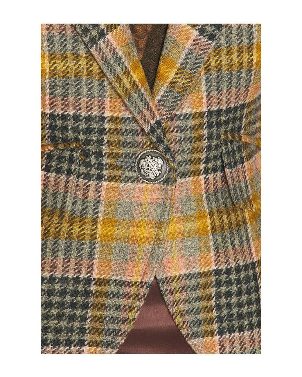 One Button Blazer en Yellow Smythe en coloris Multicolor