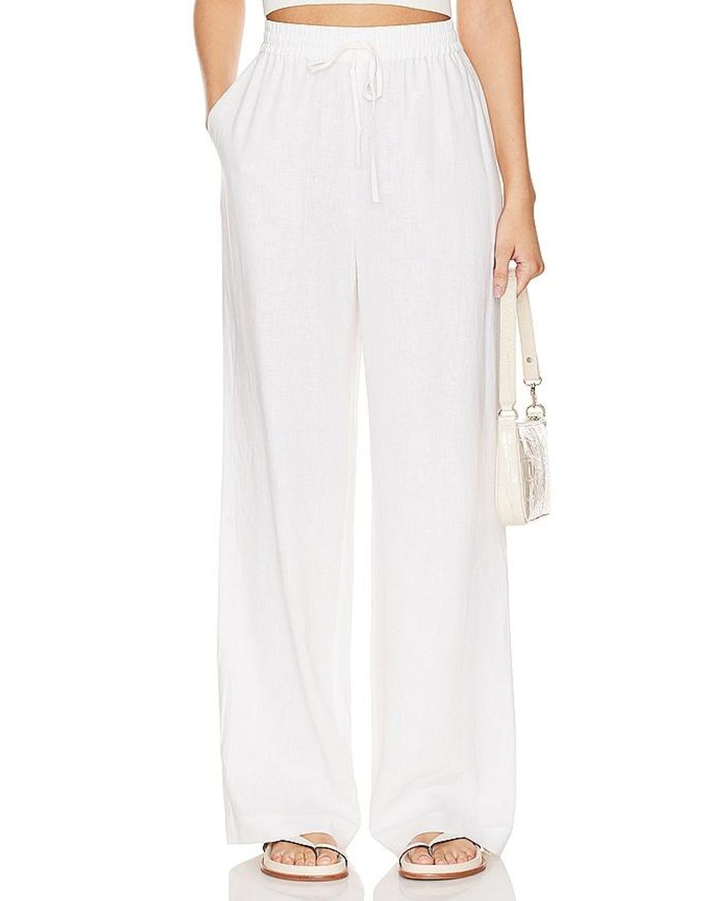 Steve Madden White Venetia Pant