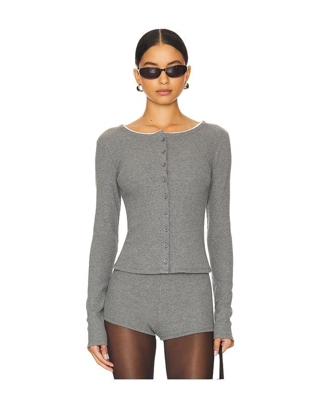 Lovers Friends Darby Cardigan in Gray Lyst