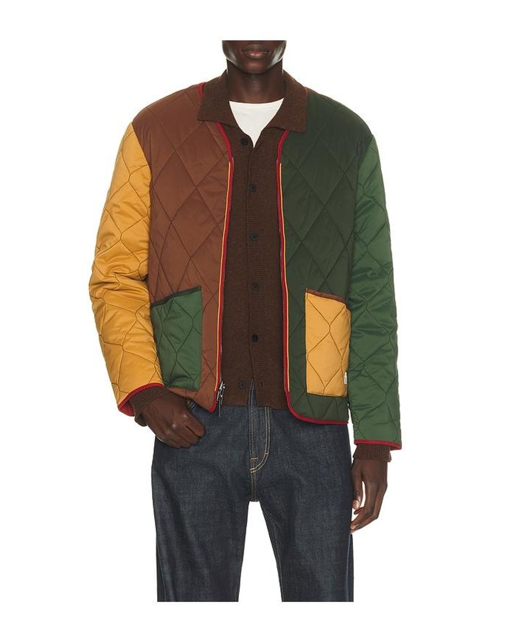 BLOUSON SEGMENT en Multi Malbon pour homme en coloris Red