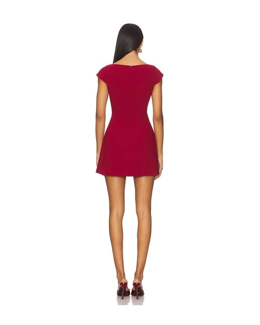 Amanda Uprichard Red Abella Dress