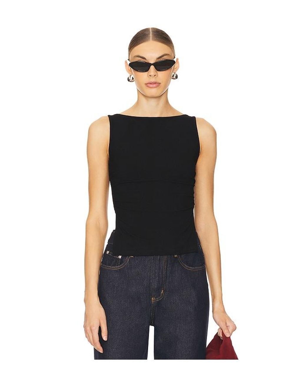 ALL THE WAYS Black Jessica Top