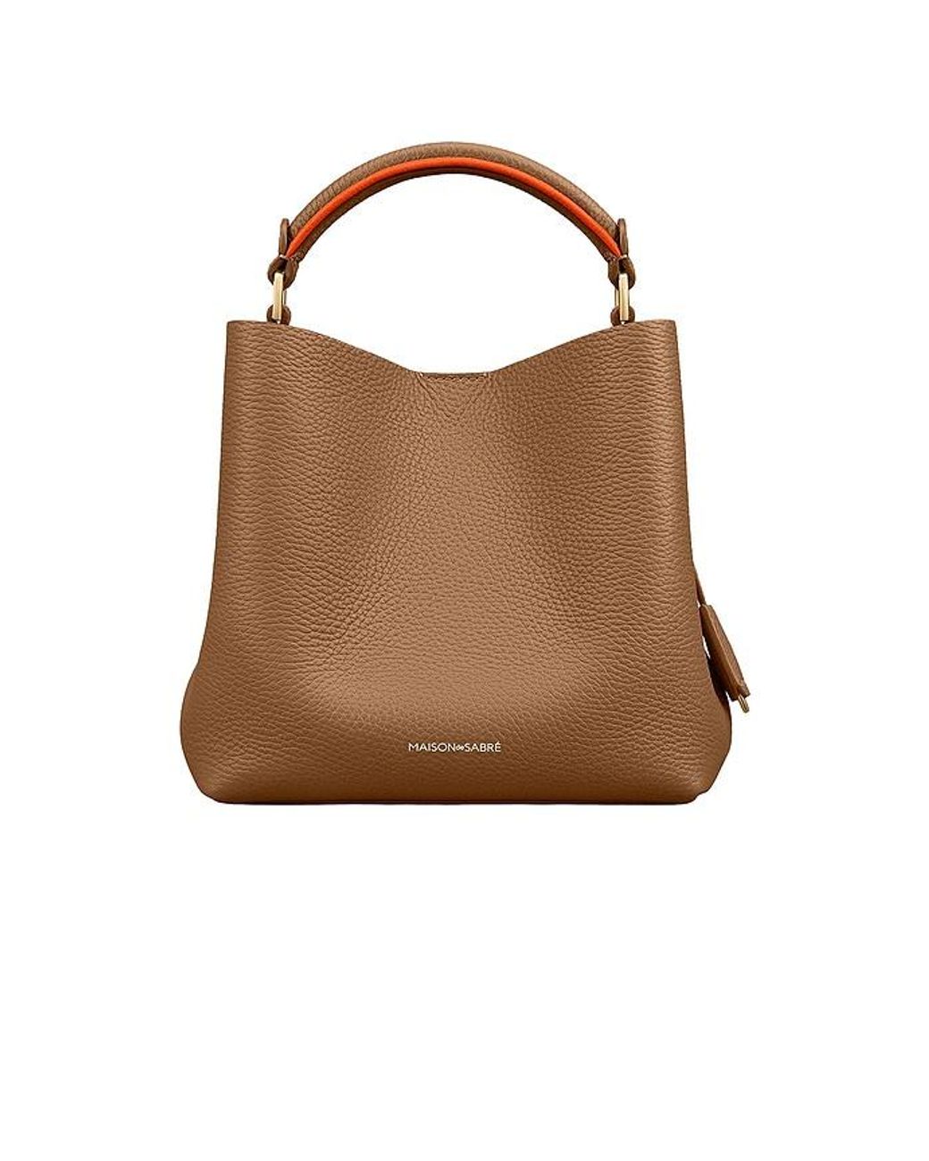MAISON de SABR Brown The Mini Bucket Bag