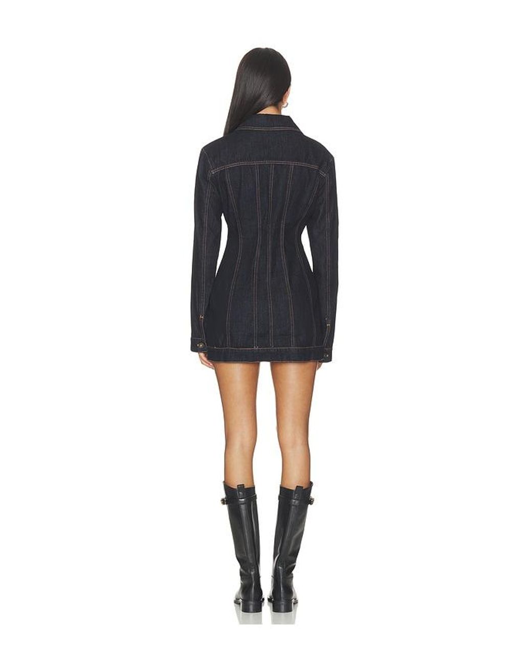 Lioness Black Rider Denim Mini Dress