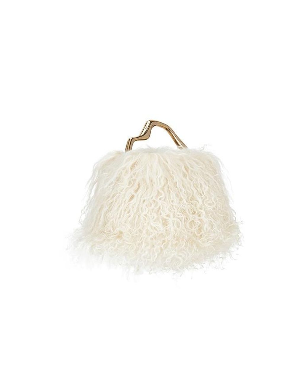 Cult Gaia Natural Solene Mini Top Handle Bag