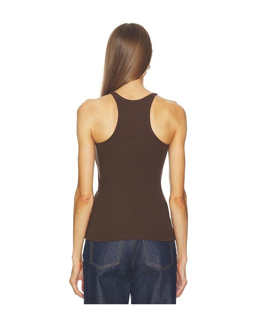 GRLFRND Blue Slim Racer Tank
