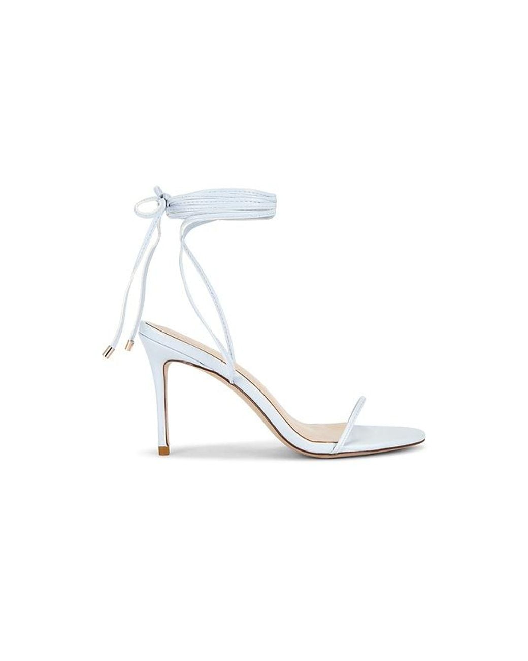 Femme LA White 3.0 Barely There Lace Up Heels