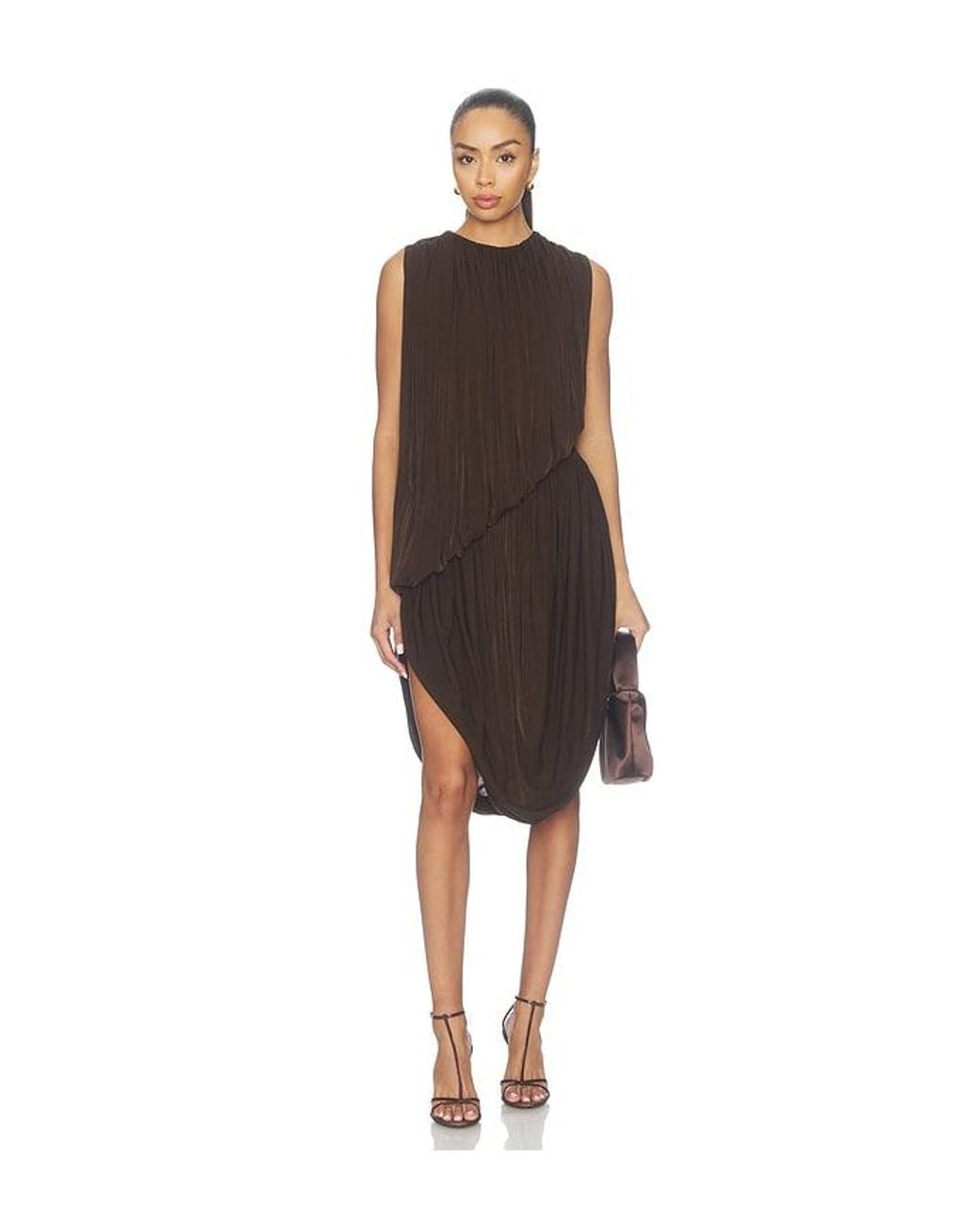 Ronny Kobo Brown Alton Dress