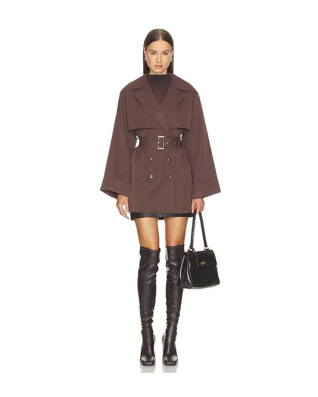 ALL THE WAYS Brown Blaire Trench Coat