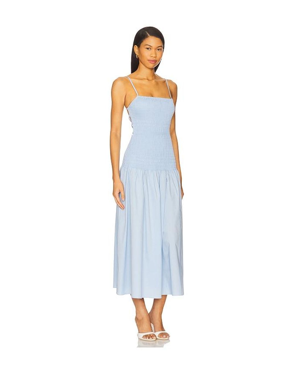 Solid & Striped White Maxikleid Vida