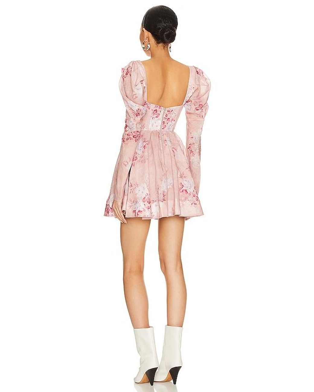 Bardot Pink Evermore Floral Mini Dress