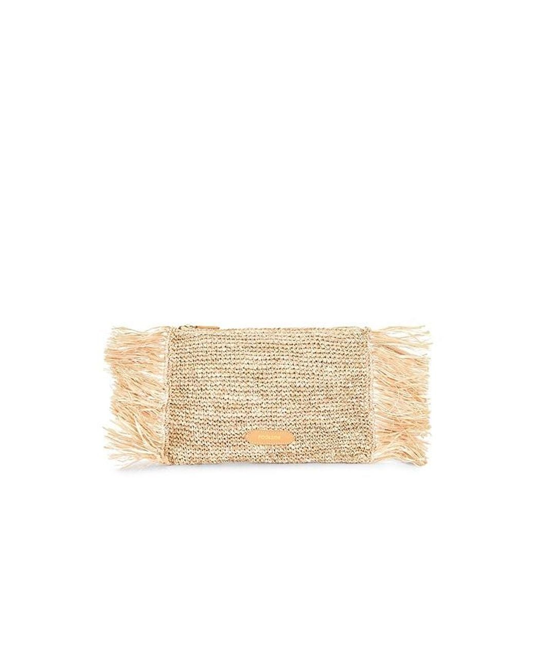 Poolside Natural The Tropical Fringe Clutch