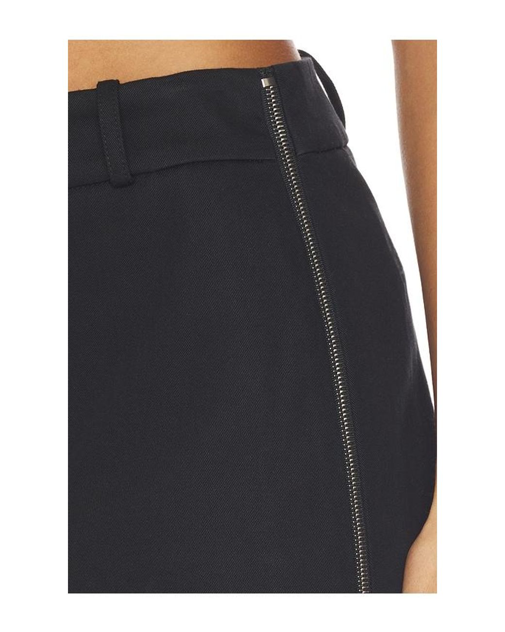 Alexander Wang Blue Mid Rise Mini Skort With Side Slit Zippers