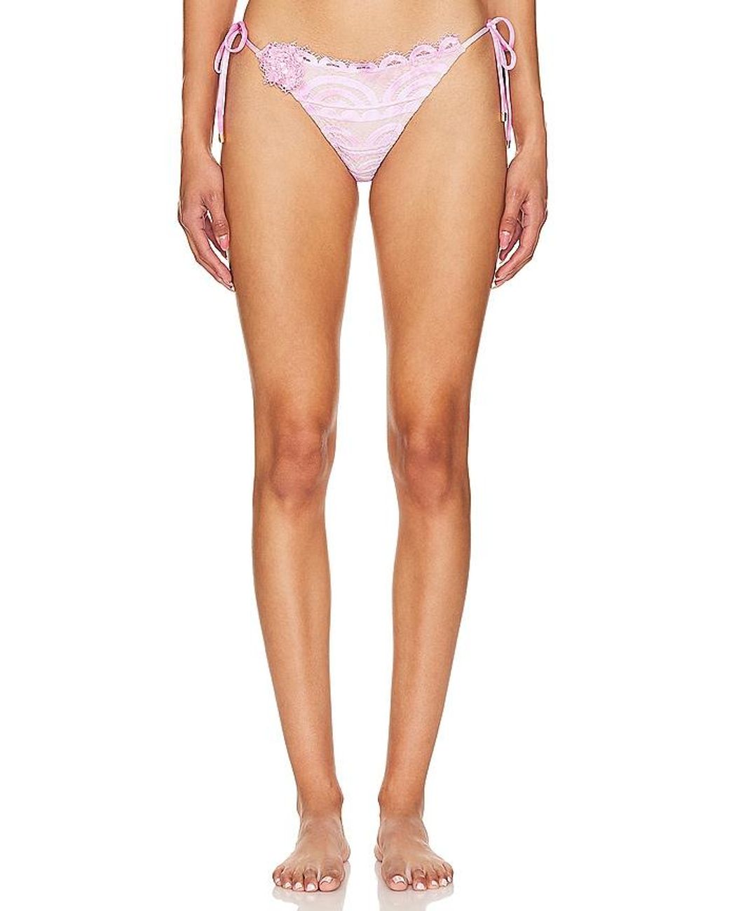 PQ Swim Rosette Lace Tie Teeny Bottom