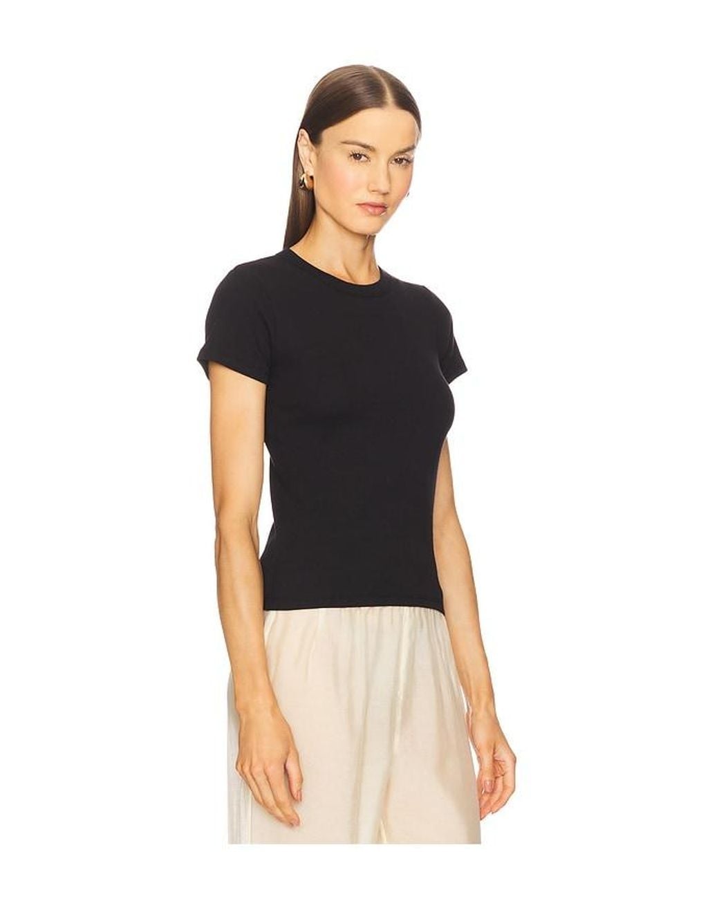 Leset Black Kelly Slim Fit Tee