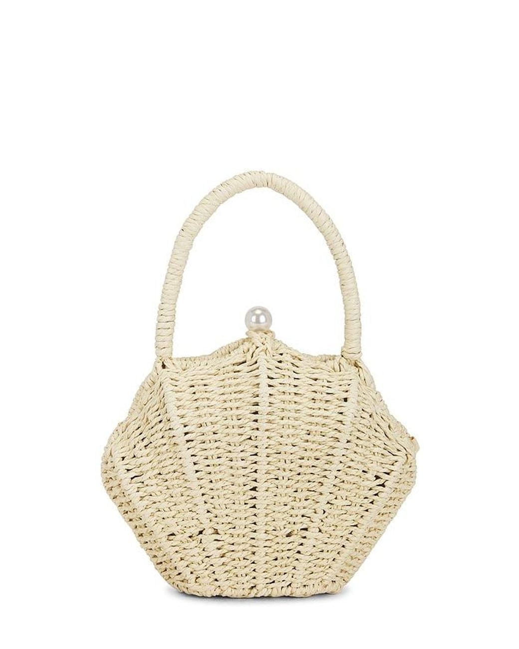 Lovers + Friends White Sandy Handbag