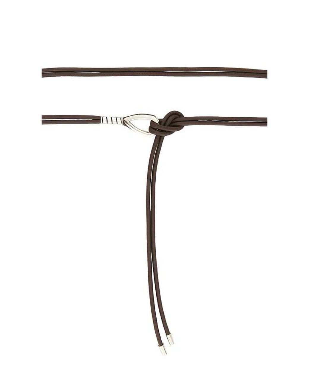 petit moments Black Chrome Tie Belt