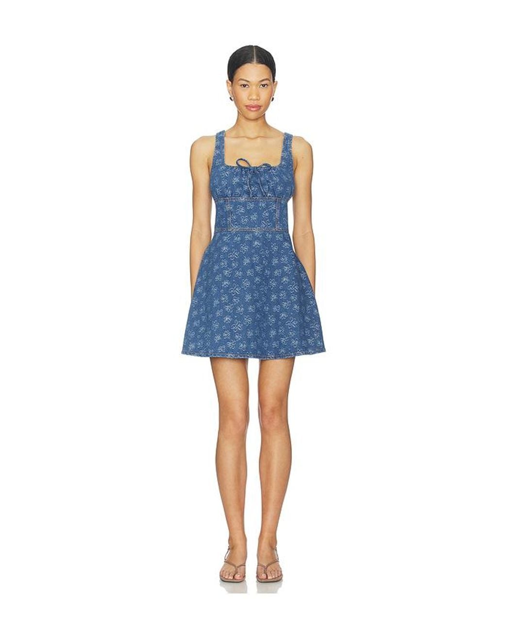 MINKPINK Neve Denim Mini Dress in Blue | Lyst Australia