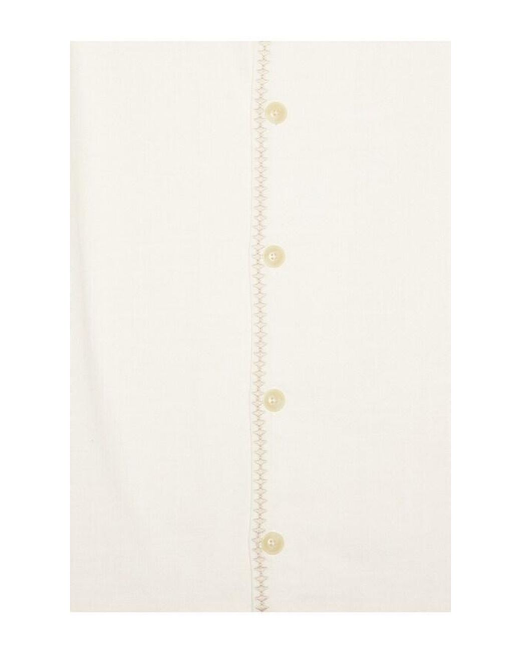 Marine Layer Natural Embroidered Resort Shirt for men