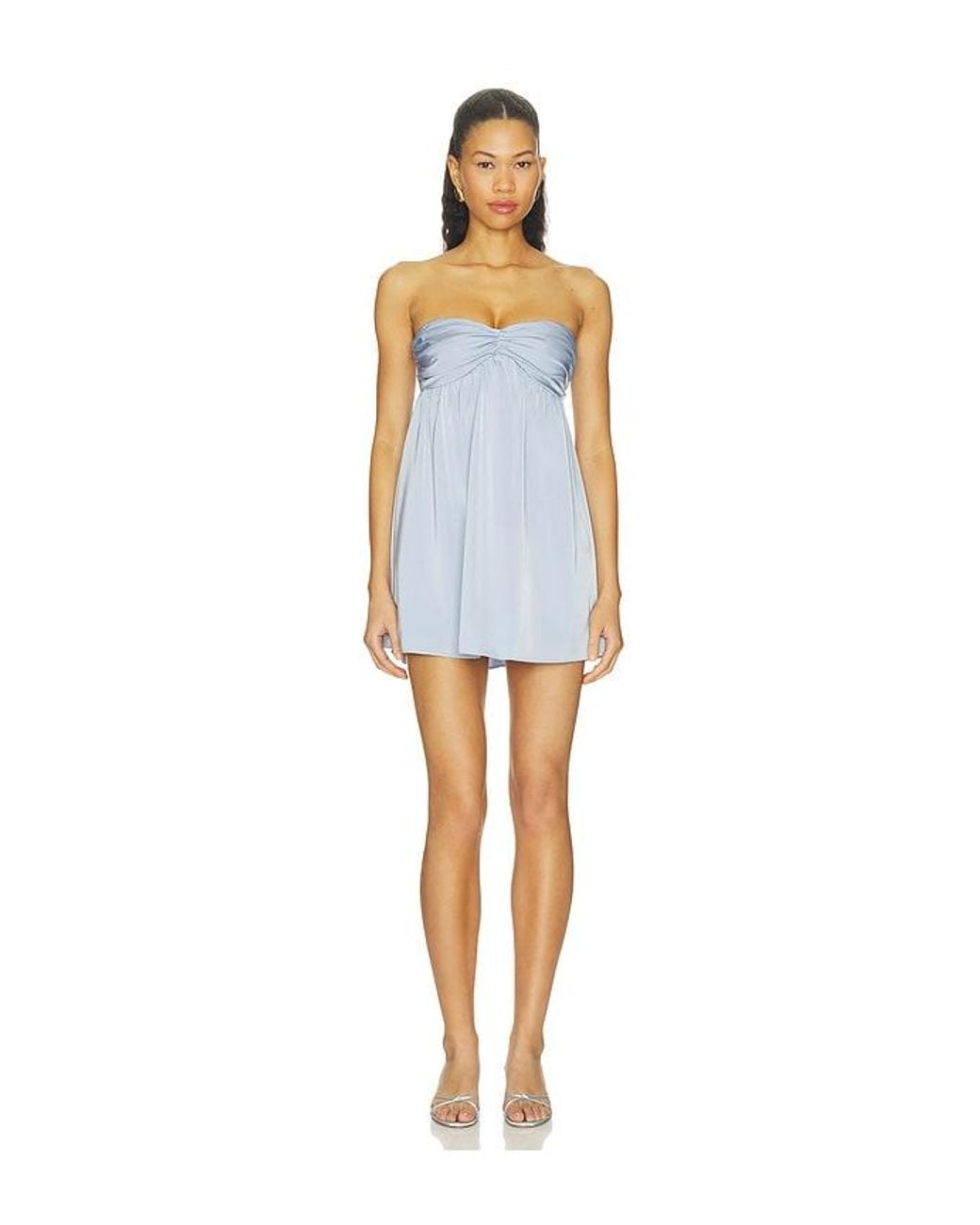 MORE TO COME Blue Cordell Mini Dress