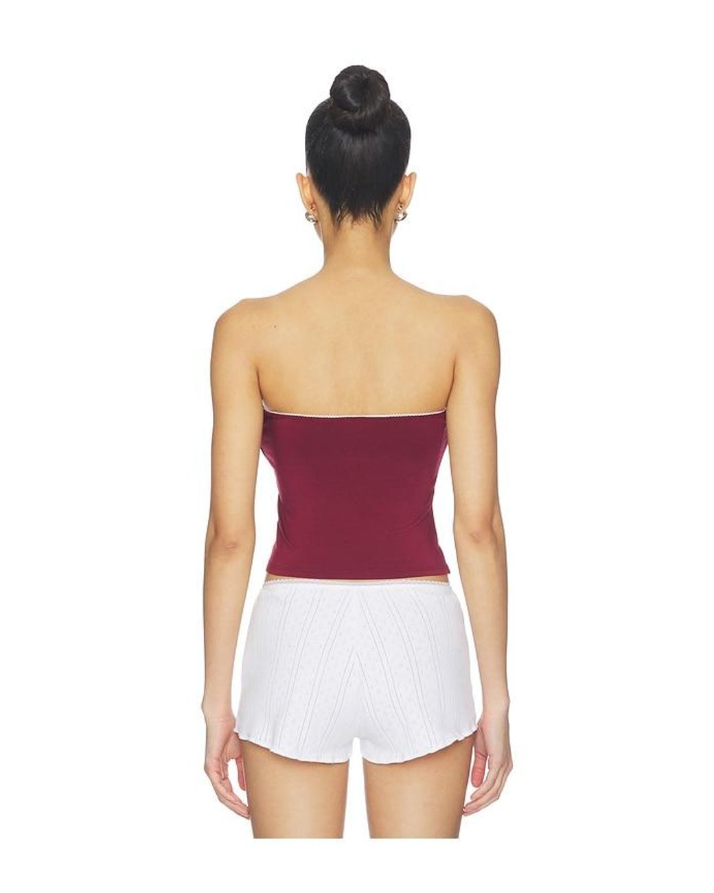 RAT BOI White Contour Tube Top