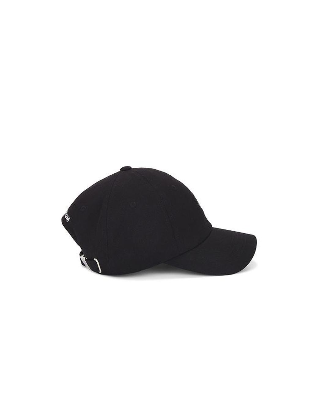 VERUTUM Black Trident Symbol Logo Cap for men