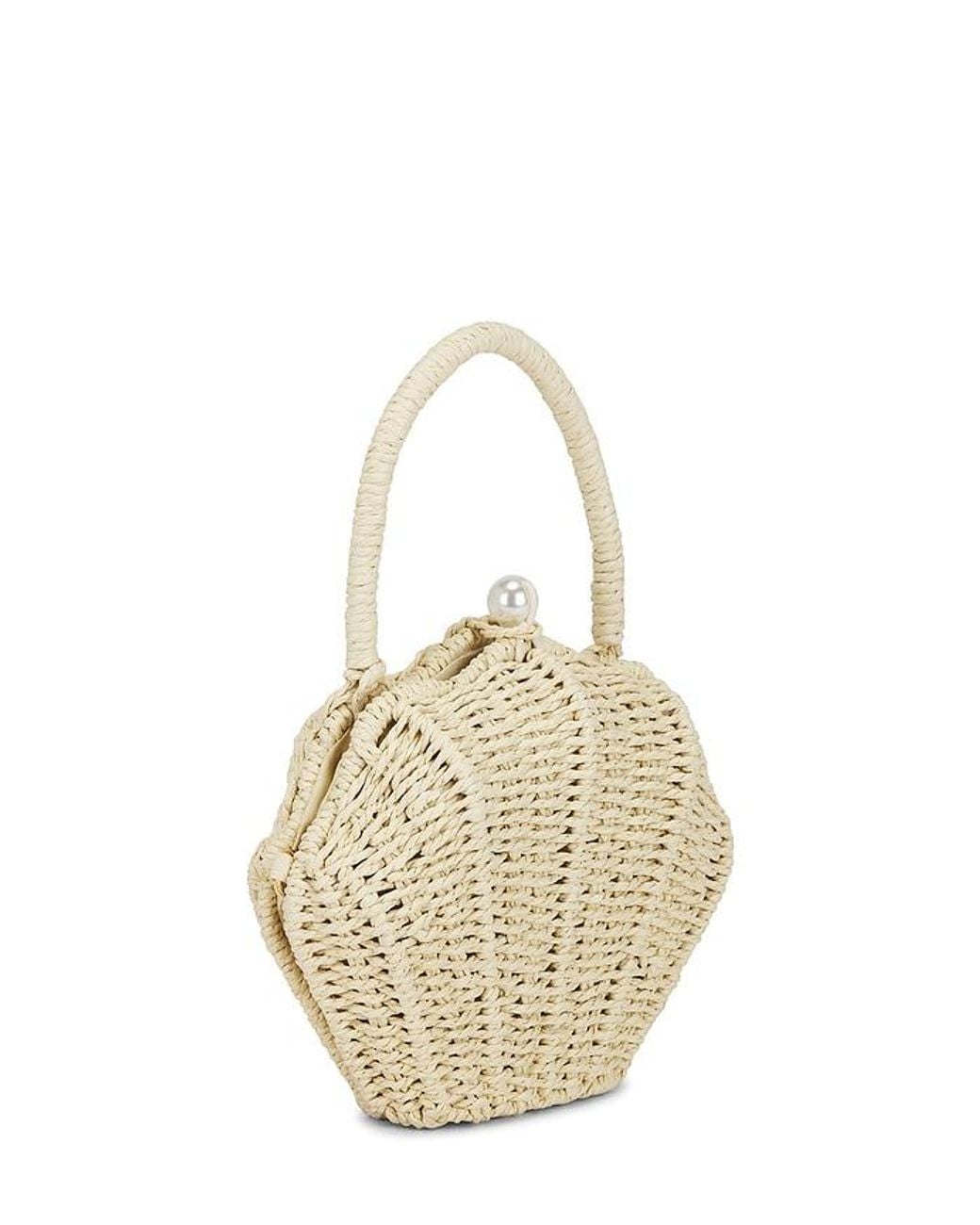 Lovers + Friends White Sandy Handbag
