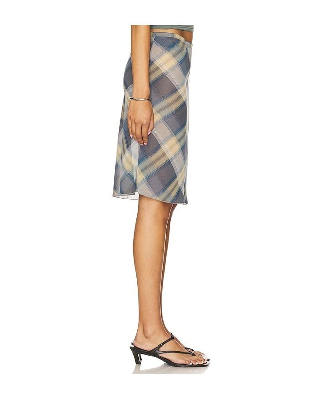 Lioness Black Shoreline Midi Skirt