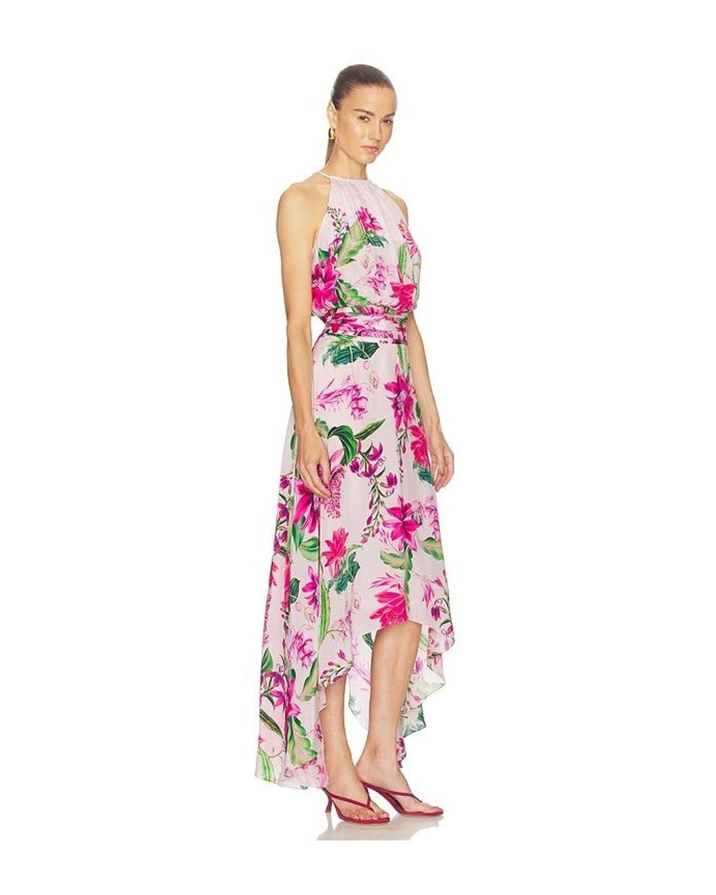 Rococo Sand White Hanky Hem Maxi Dress