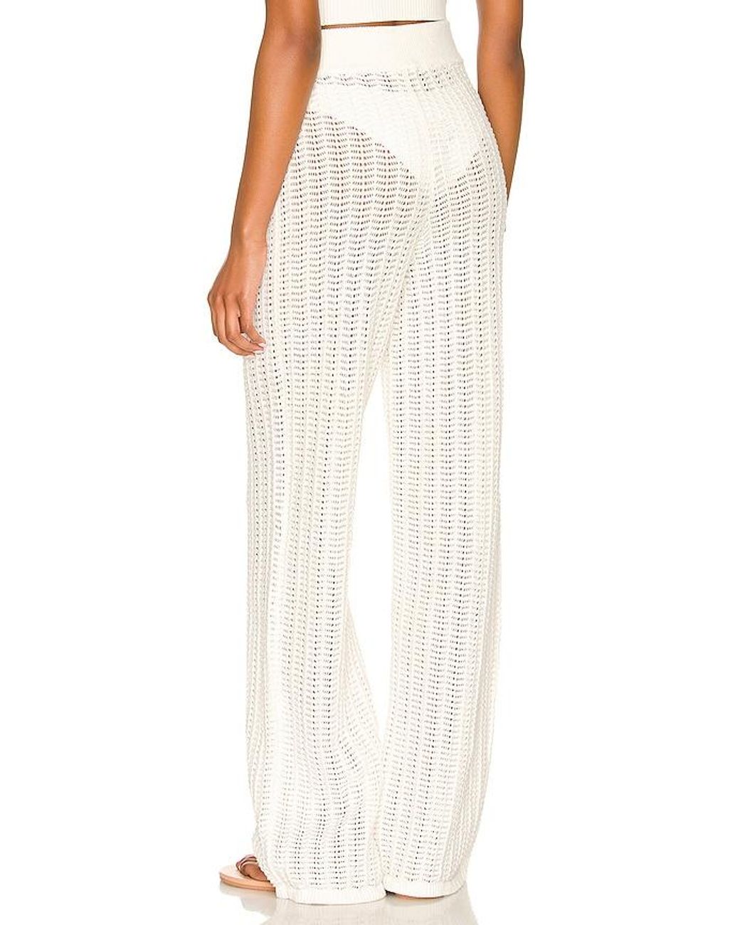 Tularosa White Maeve Knit Pant