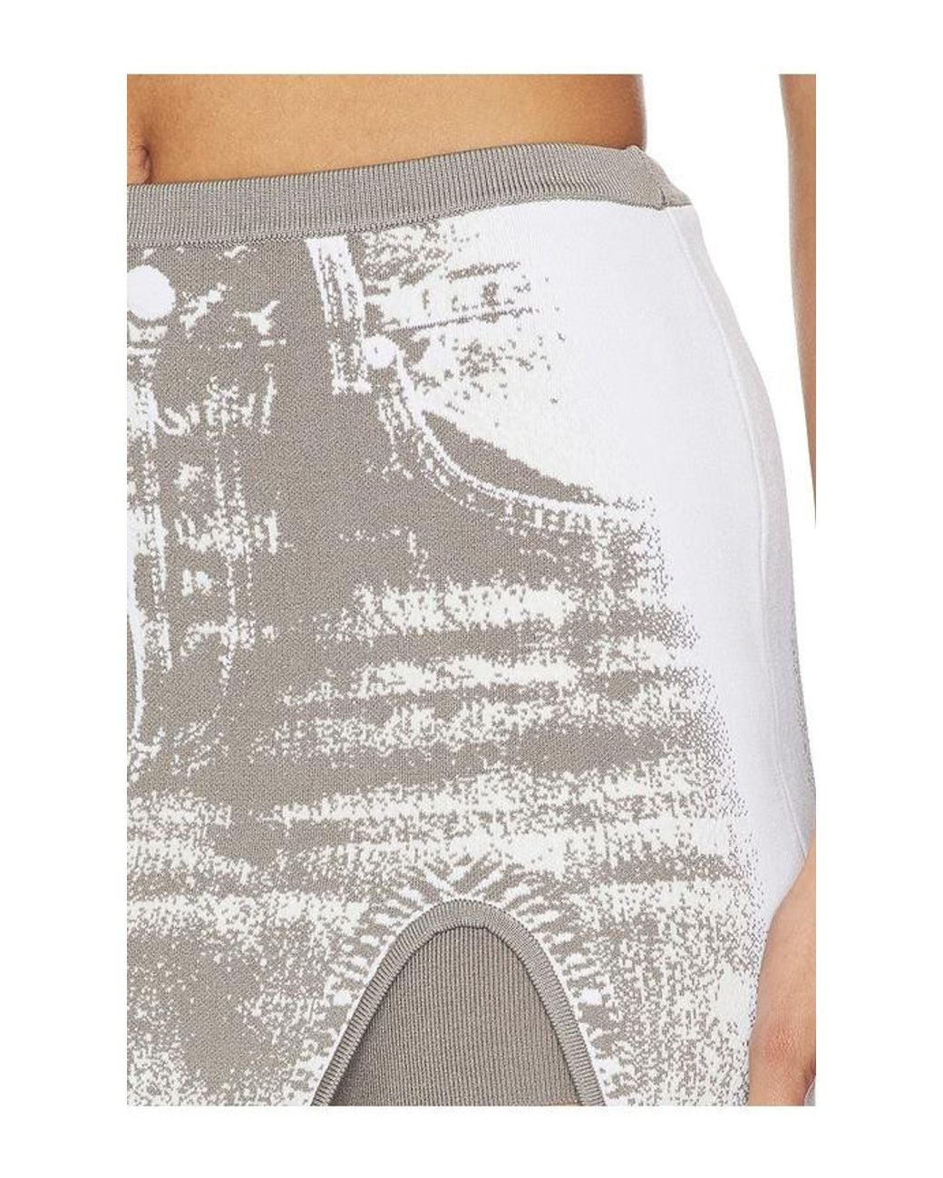 Ph5 Multicolor Casia Denim Print Skort
