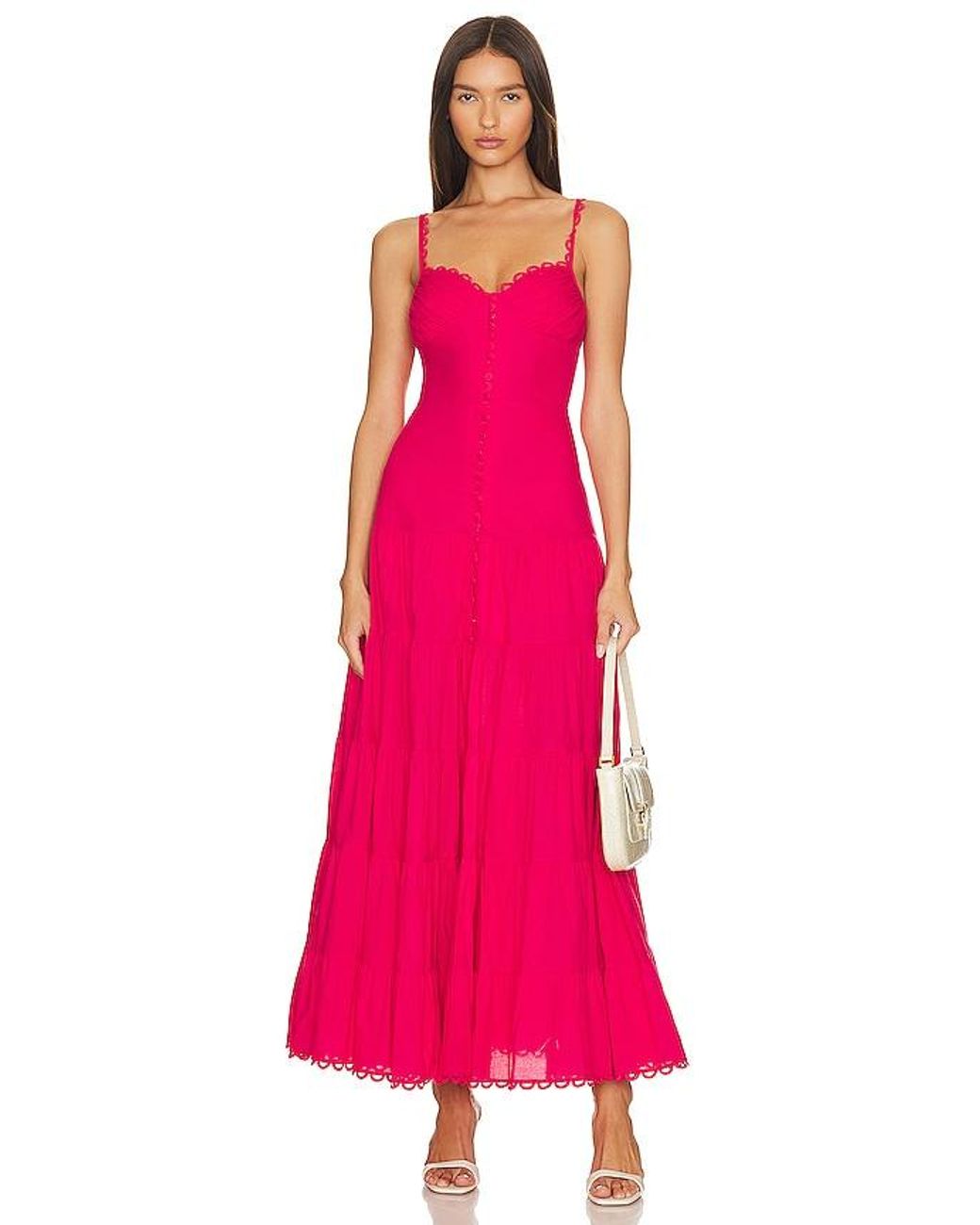 Charo Ruiz Ibiza Melia Long Dress in Pink | Lyst