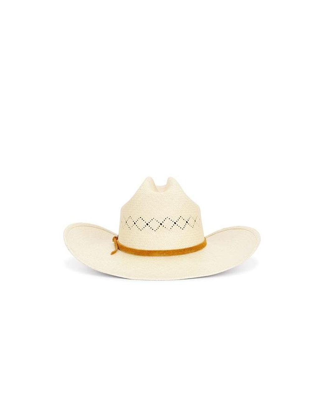 Brixton White Laredo Panama Straw Cowboy Hat