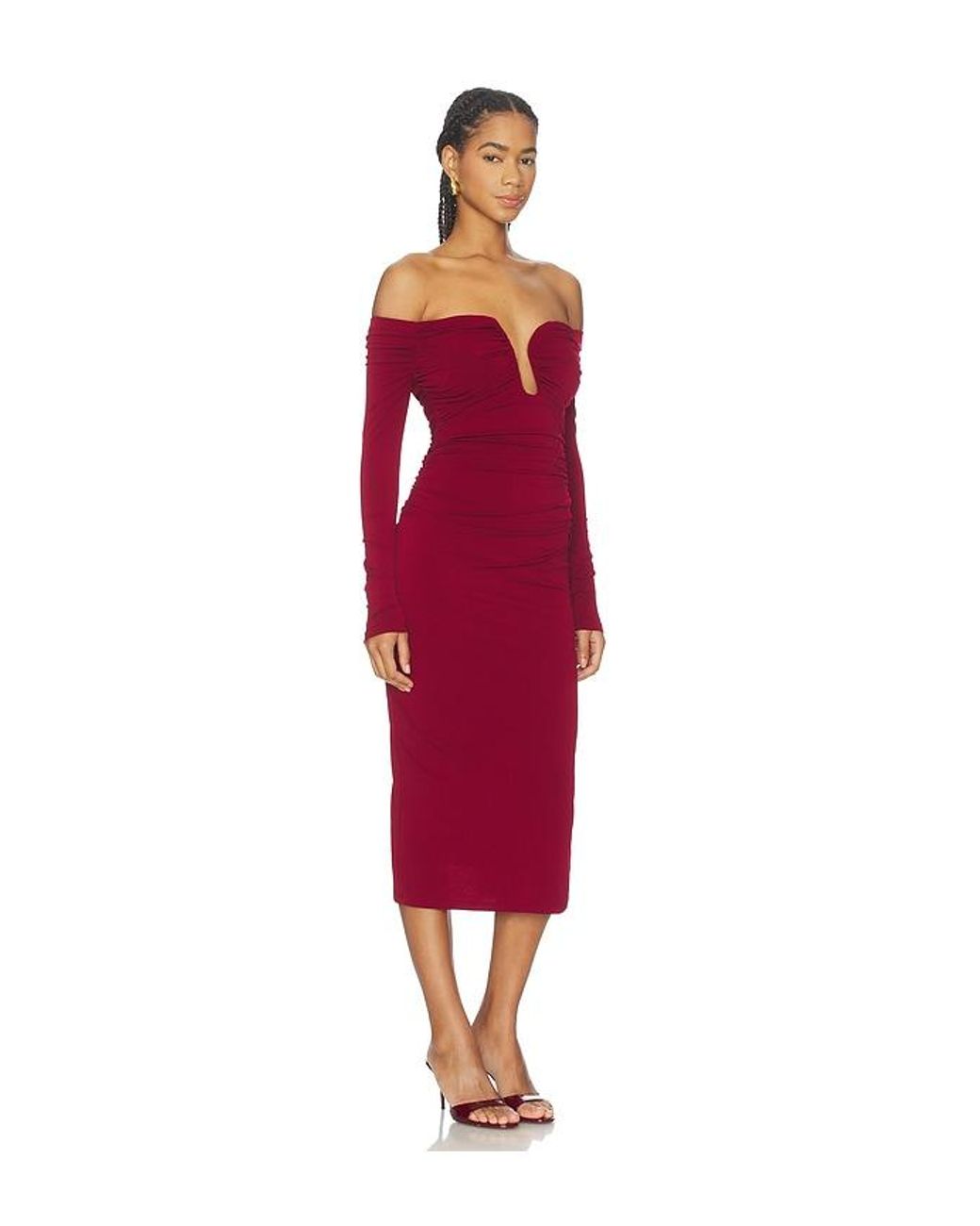 Astr Red Lovinia Dress