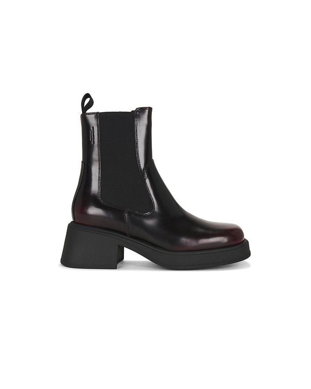 Vagabond Black Dorah Polished Leather Boot