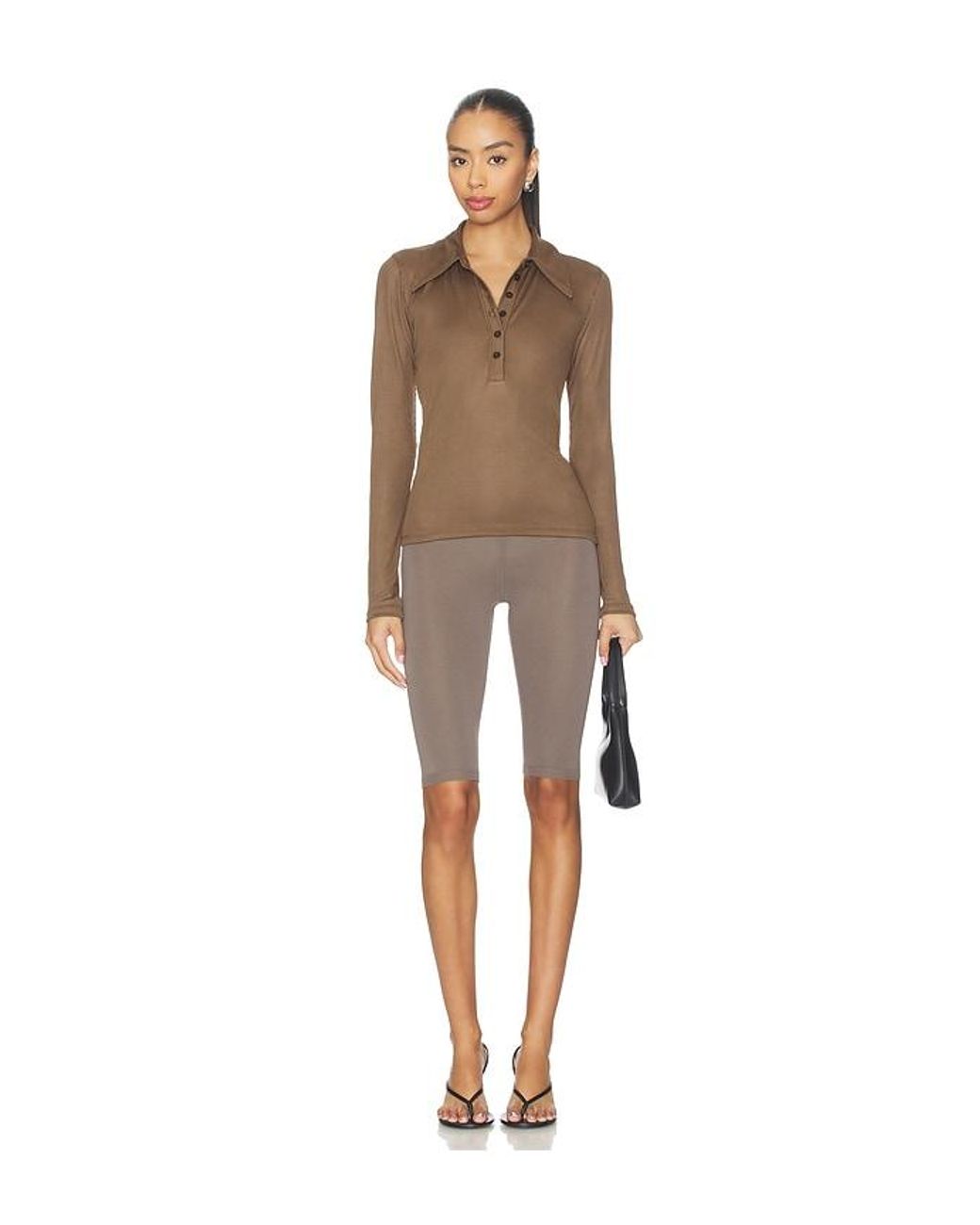 Citizens of Humanity Brown Shaea Polo Shirt